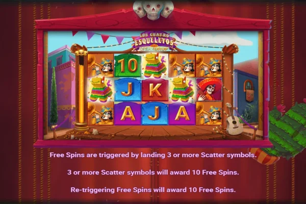 Los Cuatros Esqueletos Dream Drop Slots